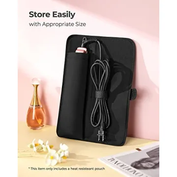 wavytalk Flat Iron Heat Resistant Pouch for Travel & Storage