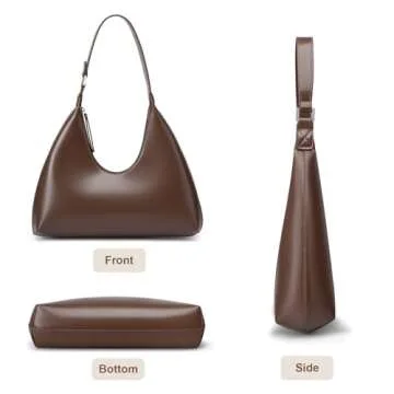 MELOLILA Crescent Bag Modern Hobo Purse for Women