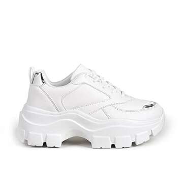 LUCKY STEP 90S Chunky Platform Reflective Sneakers