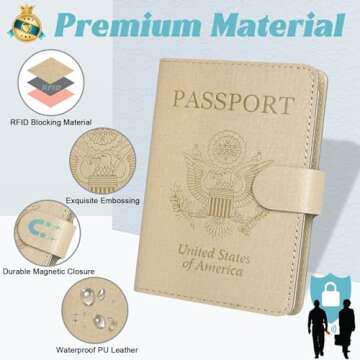 Caweet RFID Passport Holder - Stylish Travel Essential