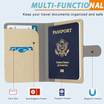 Caweet RFID Passport Holder - Stylish Travel Essential