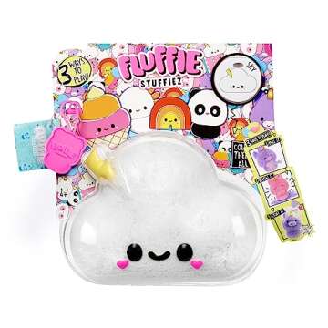 Fluffie Stuffiez Cloud Small Collectible Feature Plush - Interactive Surprise Reveal & DIY