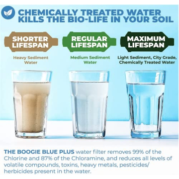 Boogie Blue Plus Water Filter - Removes Chlorine, VOCs and More