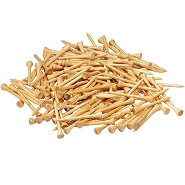 Juvale 300 Pack Bamboo Golf Tees (2 3/4 Inch) - Eco-Friendly and Durable