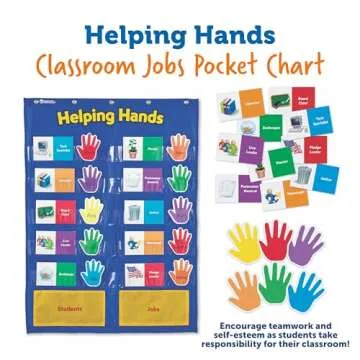 Helping Hands Pocket Chart for Classroom Organization