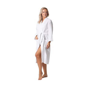 Lightweight Turkish Linen Waffle Kimono Robes for Women