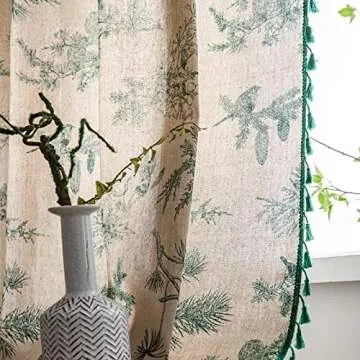 Bohemian Floral Semi-Blackout Curtains for Home Decor
