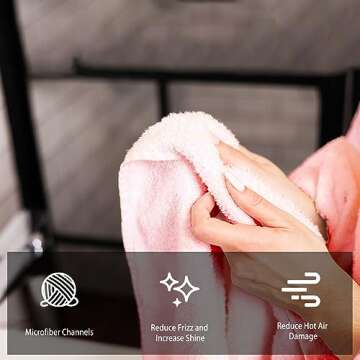 Koolstuffs Microfiber Hair Towel Wrap, 3 Packs Super Absorbent Quick Dry Hair Turbans for Wet Hair, ...