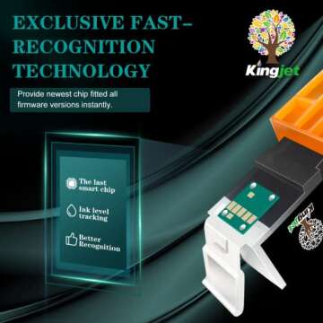 Kingjet Compatible for Canon 270 271 Ink Cartridges Replacement for Canon PGI-270XL CLI-271XL 270XL 271XL Work with Pixma MG7720 TS8020 TS9020 Printer, 18 Pack with Gray for 270XL 271XL Ink