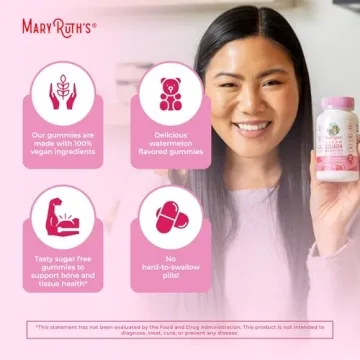 MaryRuth Vegan Collagen Gummies for Skin and Hair Health