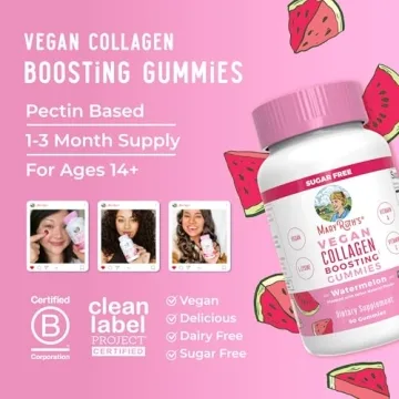 MaryRuth Vegan Collagen Gummies for Skin and Hair Health