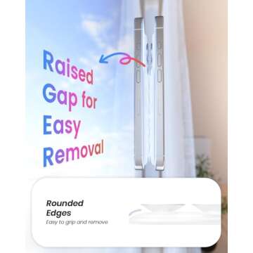 Klearlook Magnetic Suction Phone Mount for MagSafe Case, Removable Sticky Phone Grip Holder for Hands-Free Makeup/Selfie/Live Streaming/Vlog for TikTok & Instagram Influencer/Creator, Transparent