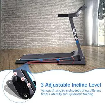 Goplus Folding Treadmill with Adjustable Incline for Cardio
