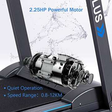 Goplus Folding Treadmill with Adjustable Incline for Cardio