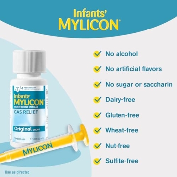 Mylicon Infant Gas Relief Drops Safe for Newborns