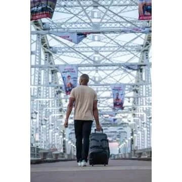 Solo New York Leroy Carry-On Wheeled Duffle Bag, 49L Capacity, Grey, 22 Inch