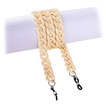 Cren Acrylic Eyeglass Chain Necklace Glasses Holder Strap Cords Eyeglass Lanyard