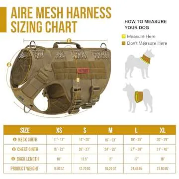 Tactical Dog Harness for Large Dogs - OneTigris Breathable Vest