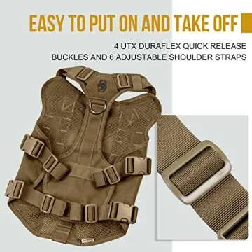 Tactical Dog Harness for Large Dogs - OneTigris Breathable Vest