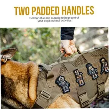Tactical Dog Harness for Large Dogs - OneTigris Breathable Vest