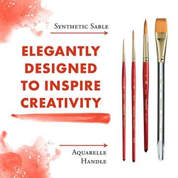 Princeton Heritage Watercolor Brush Set of 4 for All Artists