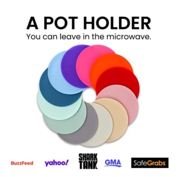 Safe Grabs Silicone Microwave Mat Set BPA Free Heat Resistant