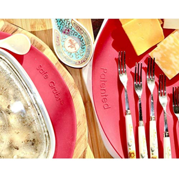 Safe Grabs Silicone Microwave Mat Set BPA Free Heat Resistant