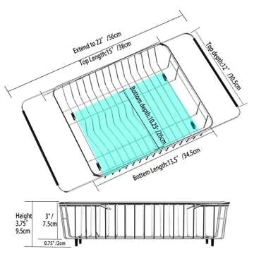 SANNO Expandable Dish Drying Rack: A Kitchen Must-Have for Small Spaces