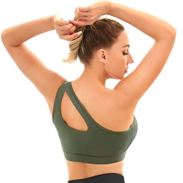 Stylish IHHCOXK One Shoulder Sports Bra for Active Women