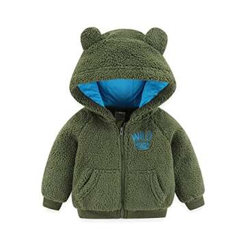 Adorable Infant Fleece Hooded Jacket with Ears