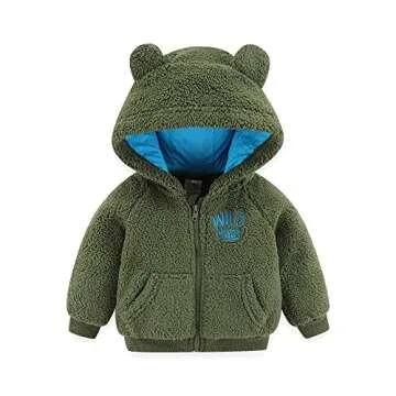 Adorable Infant Fleece Hooded Jacket with Ears