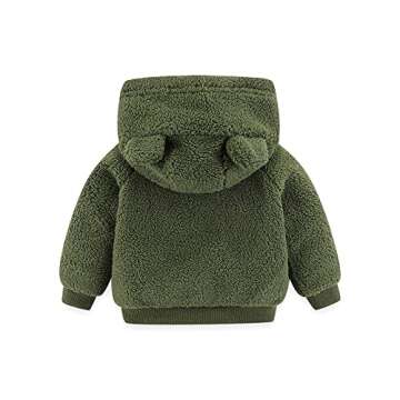 Adorable Infant Fleece Hooded Jacket with Ears