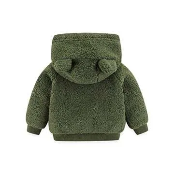 Adorable Infant Fleece Hooded Jacket with Ears