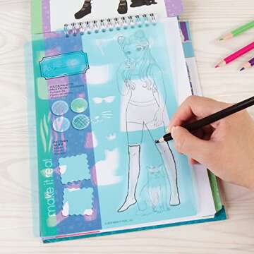Fashion Design Sketchbook for Girls - Kitty Cat Kit