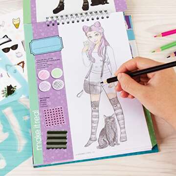 Fashion Design Sketchbook for Girls - Kitty Cat Kit