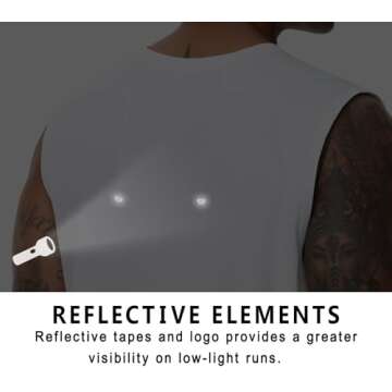THE GYM PEOPLE Men's Workout Tank Top UPF 50+ Sleeveless Quick Dry Athletic Shirts Casual Running Muscle Shirts White