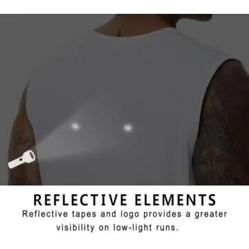 THE GYM PEOPLE Men's Workout Tank Top UPF 50+ Sleeveless Quick Dry Athletic Shirts Casual Running Muscle Shirts White