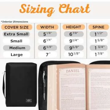 Christian Art Gifts Men or Women's Bible Cover Secure Zipper Jesus Fish, Black Canvas, Large