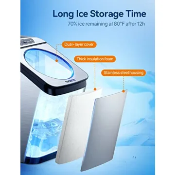 Efficient Countertop Nugget Ice Maker for Home Use