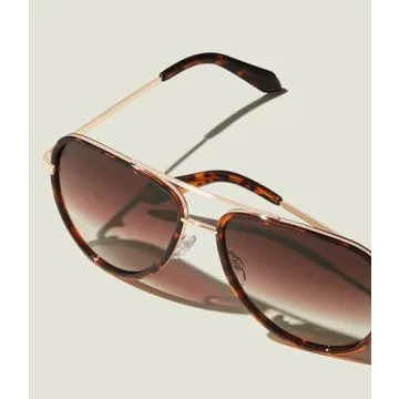 Quay Aviator Sunglasses for Men and Women - UV Protected