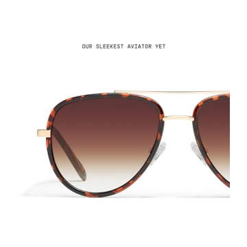 Quay Aviator Sunglasses for Men and Women - UV Protected