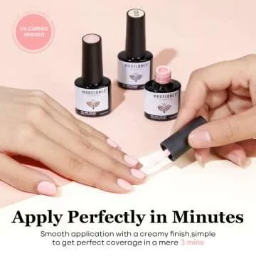 modelones 36 Pcs Gel Nail Polish Kit, Blue Purple Nude Pink Gel Polish Colors Set 7Ml Soak Off Nail Polish Gel Manicure Starter Kit at Home DIY Holiday Gift for Girls Women