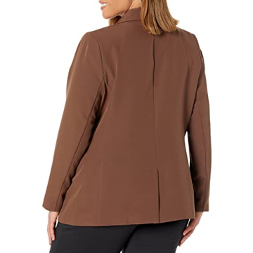 The Drop Women's Blake Long Blazer, Coffee Bean, Small