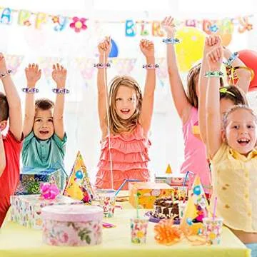 Augshy Jingle Bells - 24 Pcs Colorful Wrist Bands for Kids