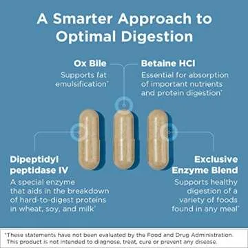 Designs for Health Digestzymes - Digestive Enzymes + Betaine Hydrochloride for Gas & Bloating Relief...