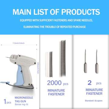 Quick clothing fixator, micro needle clothing sewing gun, mini clothing embroidery gun quick sewing ...