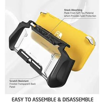 Mumba Grip Case for Nintendo Switch Lite | Blade Series Respectful Cover for Switch Lite