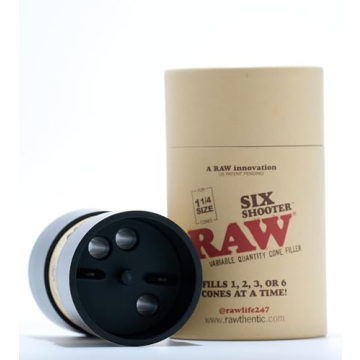 RAW Six Shooter for Effortless Cone Filling - 1 to 6 Cones!