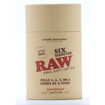 RAW Six Shooter for Effortless Cone Filling - 1 to 6 Cones!