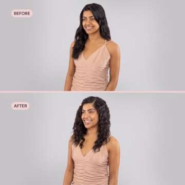 L'ANGE Hair Le Vogue Titanium Deep Waver Blush | | Titanium 3 Barrel Waving Tool | 10-Second Smart Timer for Easy Styling | Adjustable Temperature: 250-450°F